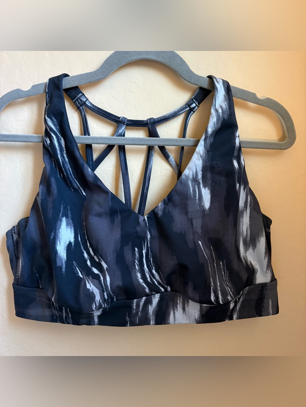 all in motion Black and Gray Strappy Sports Bra